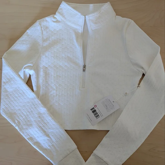 Buffbunny Crop Jacquard Pullover Top (M) - Picture 1 of 8